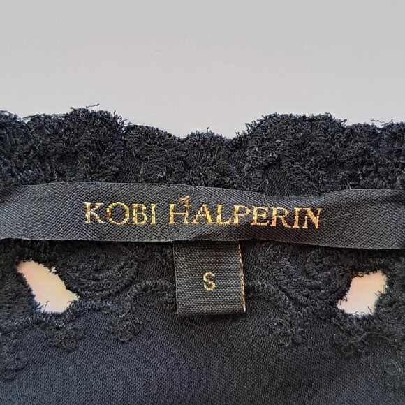 KOBI HALPERIN High End SILK LACE top blouse Sz S BOHO CHIC DESIGNER A RARE GEM - Picture 7 of 8
